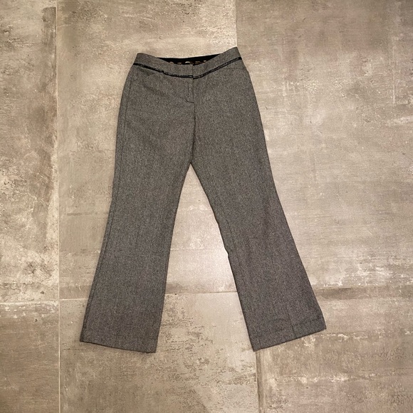 Express Editor pants, black & white tweed. Size 0. - Picture 4 of 5